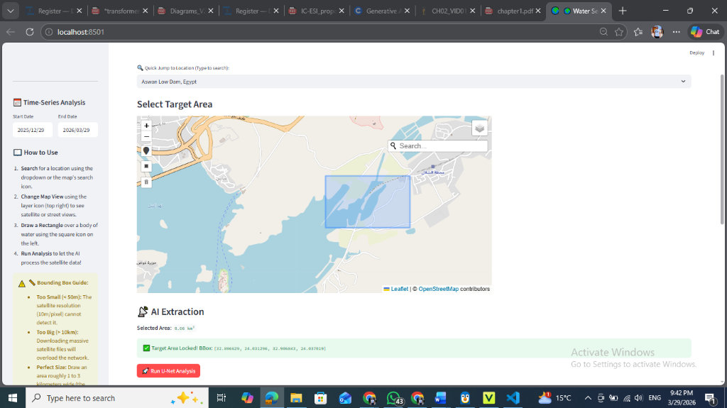 Select Target Area UI